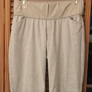 Maternity low rise linen pants